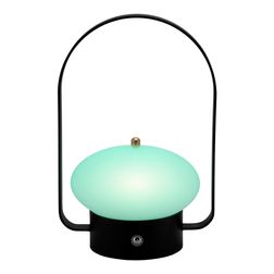 Genopladelig bordlampe Securit Barcelona, sort/hvid