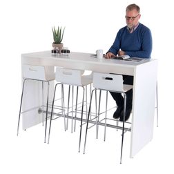 Nuuk højbord med 6 Highline barstole