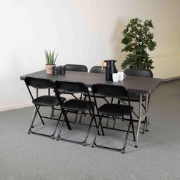Klapbord American med 6 Samson Lux klapstole