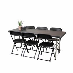 Klapbord American med 6 Samson Lux klapstole