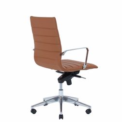 Kontorstol Prestige mellem ryg, cognac brun