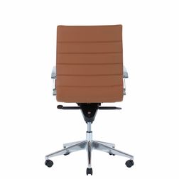 Kontorstol Prestige mellem ryg, cognac brun