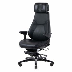 24 timers kontorstol Be-Ge 852, læder