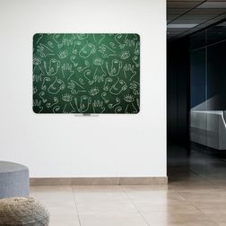 Rammeløs kridttavle 87x117 cm, grøn