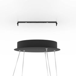 Loftlampe EGLO Lobinero-Z Ø58 cm, sort