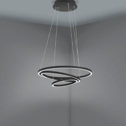 Loftlampe EGLO Lobinero-Z Ø58 cm, sort