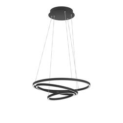 Loftlampe EGLO Lobinero-Z Ø58 cm, sort