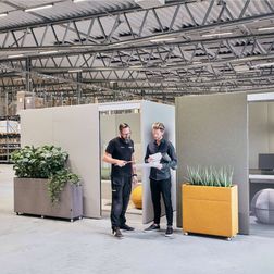 Plant Divider akustik rumdeler til planter, lysegrøn