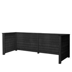 Renovationsskjul Klink Profil 377 cm imprægneret, sort