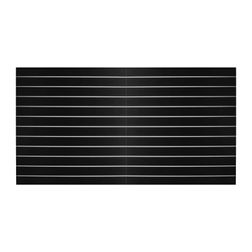 Rillepanel 240x120 h cm, sort