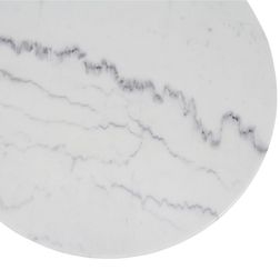 Rundt cafebord Loire Ø60 cm, hvid marmor