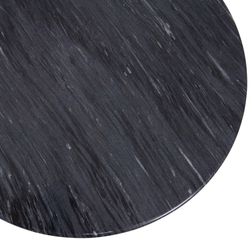 Rundt Cafebord Loire Ø60 cm, sort marmor