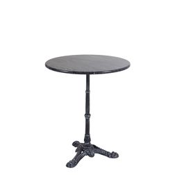 Rundt Cafebord Loire Ø60 cm, sort marmor