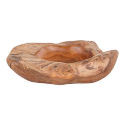 Skål i teaktræ Ø20x8h cm, natur