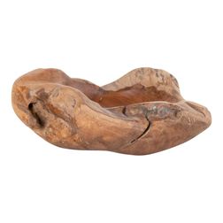 Skål i teaktræ Ø20x8h cm, natur