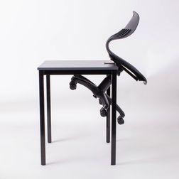Funktionsstol Togo polster m. ophæng, sort