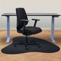 Stoleunderlag dråbeform 120x120 i tæppe