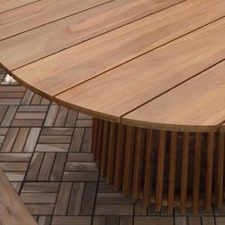 Rundt udendørs bord Lorca Ø120 cm, teak