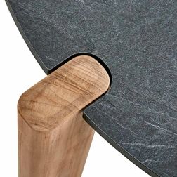 Sofabord Domino Ø70 cm, antracit