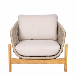 Udendørs lænestol Sperlonga, beige