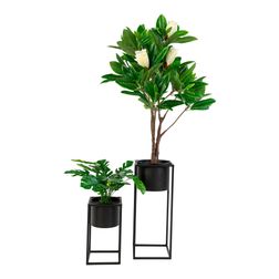 Blomsterstandere i stål 2 stk.