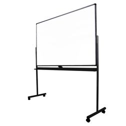Whiteboard tavle på hjul ECO 180x120 cm, sort