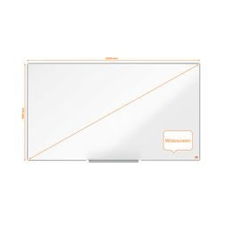 Widescreen whiteboard Nobo stål 122x69 cm