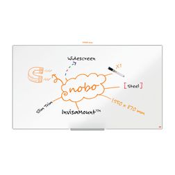 Widescreen whiteboard Nobo stål 155x87 cm