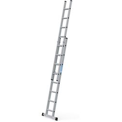 Skydestige 2-delt. 2x10 trin. 4,9m. Alu.