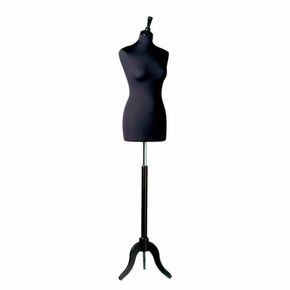 Gine -"Madame" sort polyester, sort