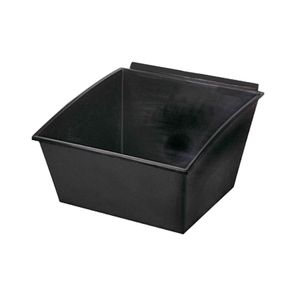 Slatbox plastkasse til Slatwall, sort