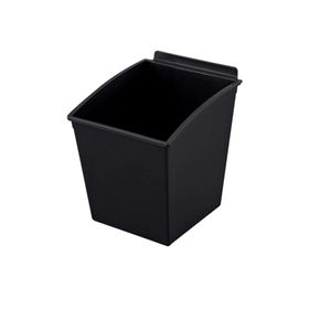 Slatbox plastkasse til Slatwall, sort