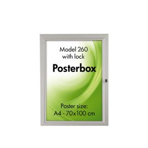 Posterbox 70x100 cm, alu