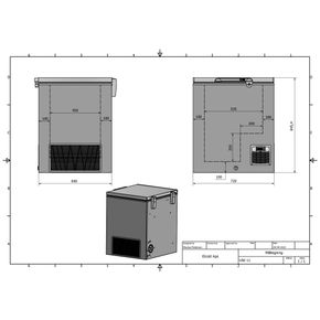 Prof. Laboratorie fryser Elcold UNI 11