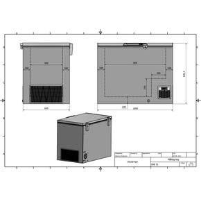 Prof. Laboratorie fryser Elcold UNI 21