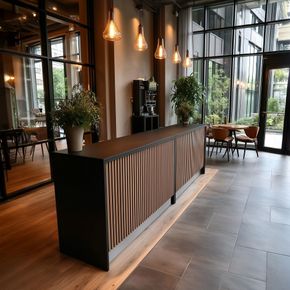 Receptionsskranke Conta 170 cm. akustikpanel