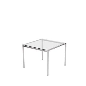 Lavt bord 60x60 cm i glas, Chicago
