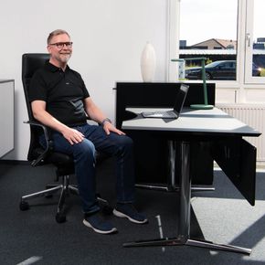 Kontorstol ELC Excellence læder sort