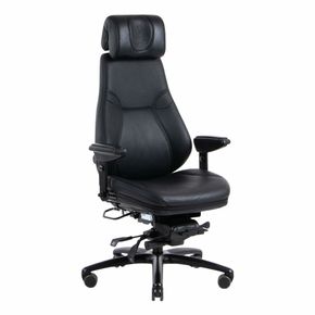 24 timers kontorstol Be-Ge 852, læder