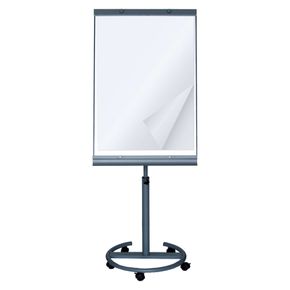 Flipover tavle med rund fod på hjul 65x100h cm.