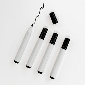 Whiteboardtusser 4 stk. sort