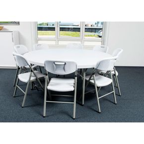 Rundt American klapbord til 6-8 personer