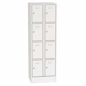 Personaleboks UniBox 2x4 rum. Lysegrå
