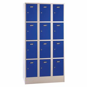 Personaleboks UniBox 3x4 rum. Blå