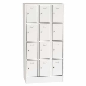 Personaleboks UniBox 3x4 rum. Lysegrå