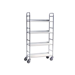 Hyldevogn med 4 hylder, 29x79x150h cm