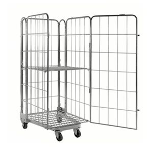 Rullecontainer 70 cm Bred m. 3 vægge