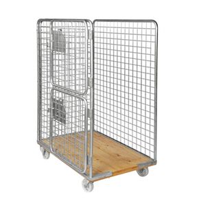 Rullecontainer 75 cm træbund 3v+2l