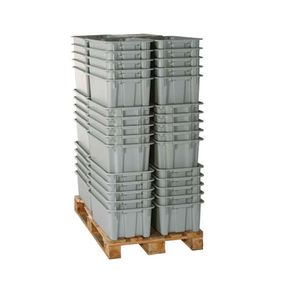 Stabelkasse dobb. 60x40x25h cm.