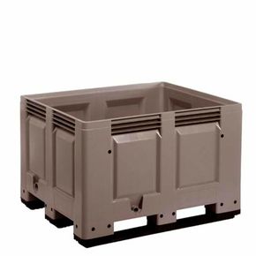 Big Box med meder lukket 670 ltr. Grå